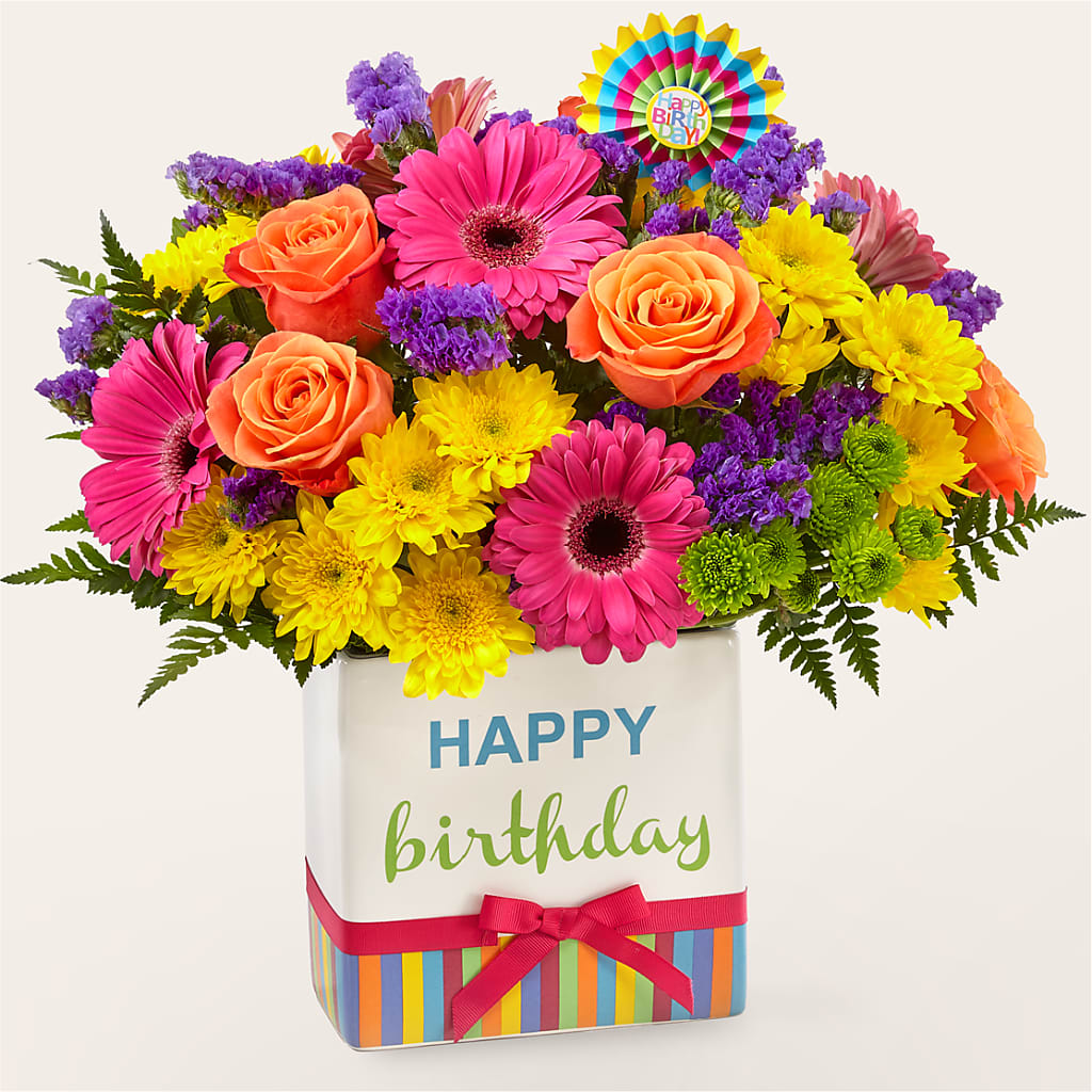 Birthday Brights Bouquet – Lone Oak Gardens, Fairmount IN