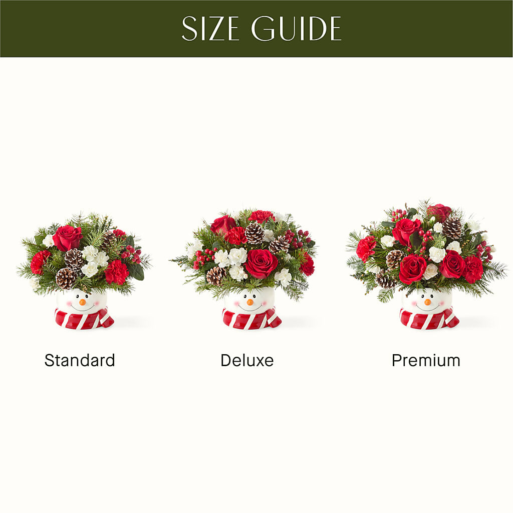 Jolly Snowman Bouquet – Lone Oak Gardens, Fairmount IN