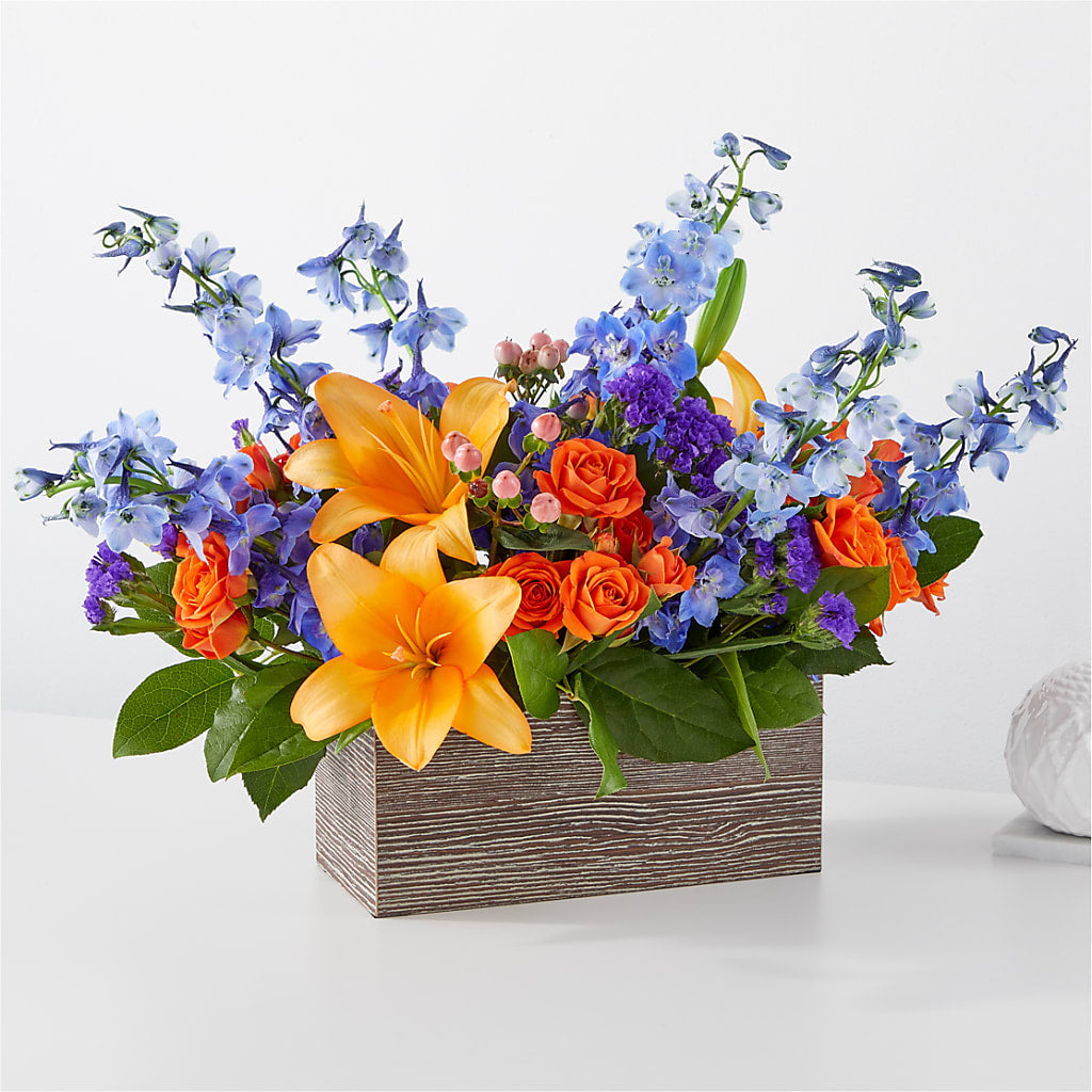 Radiant Citrus Box Bouquet – Lone Oak Gardens, Fairmount IN
