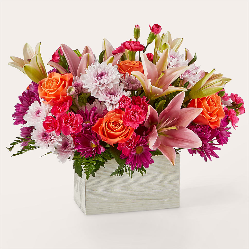 Light of My Life Box Bouquet – Lone Oak Gardens, Fairmount IN