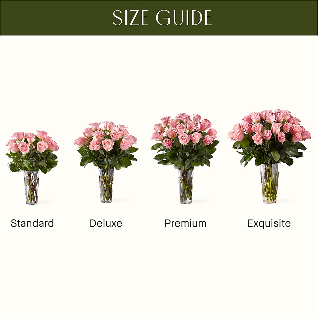 Long Stem Pink Rose Bouquet – Lone Oak Gardens, Fairmount IN