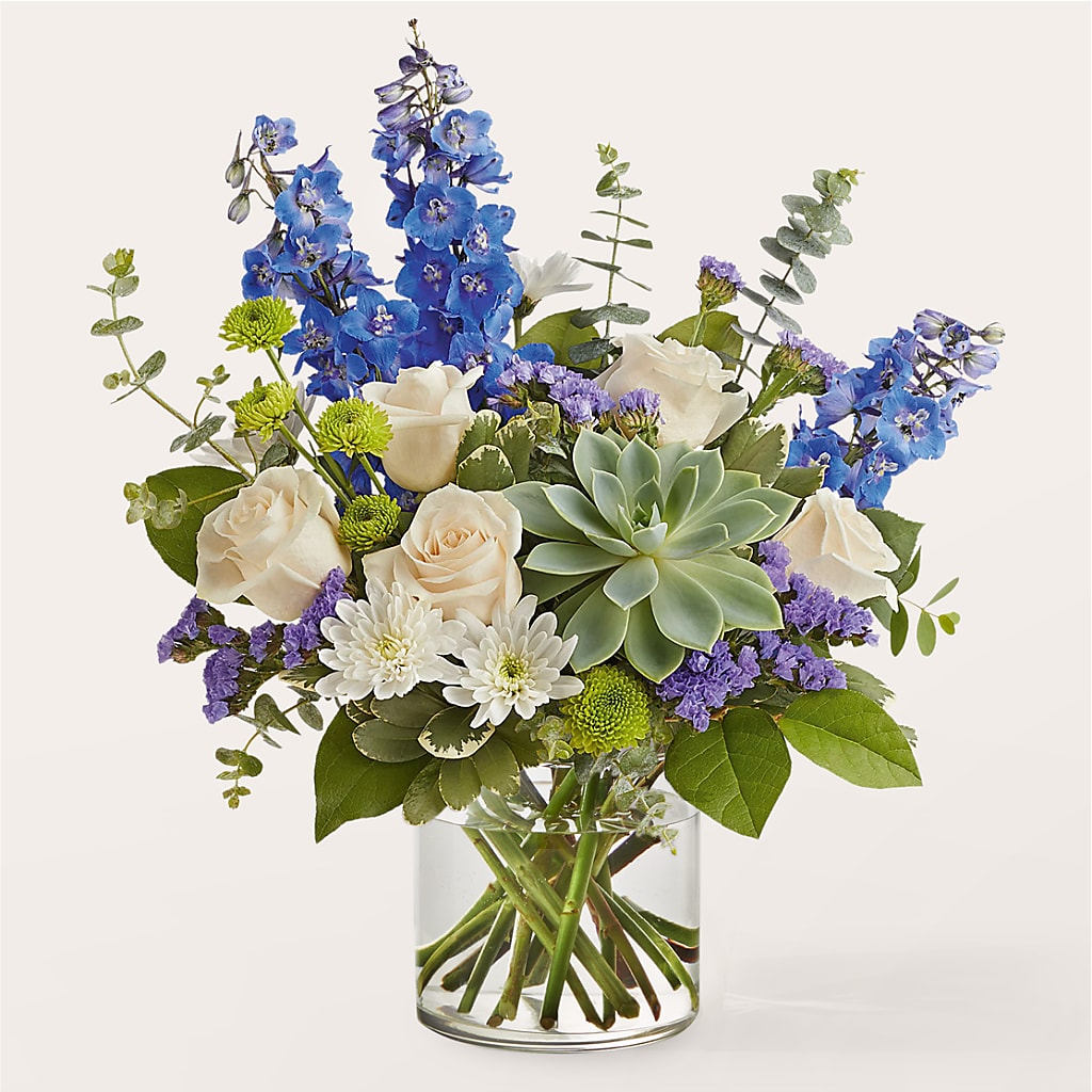 Cerulean Waves Bouquet – Lone Oak Gardens, Fairmount IN