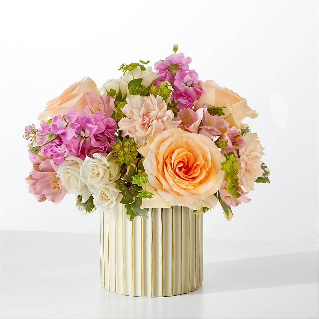 Paradise Bouquet with Ivory Vase – Lone Oak Gardens, Fairmount IN