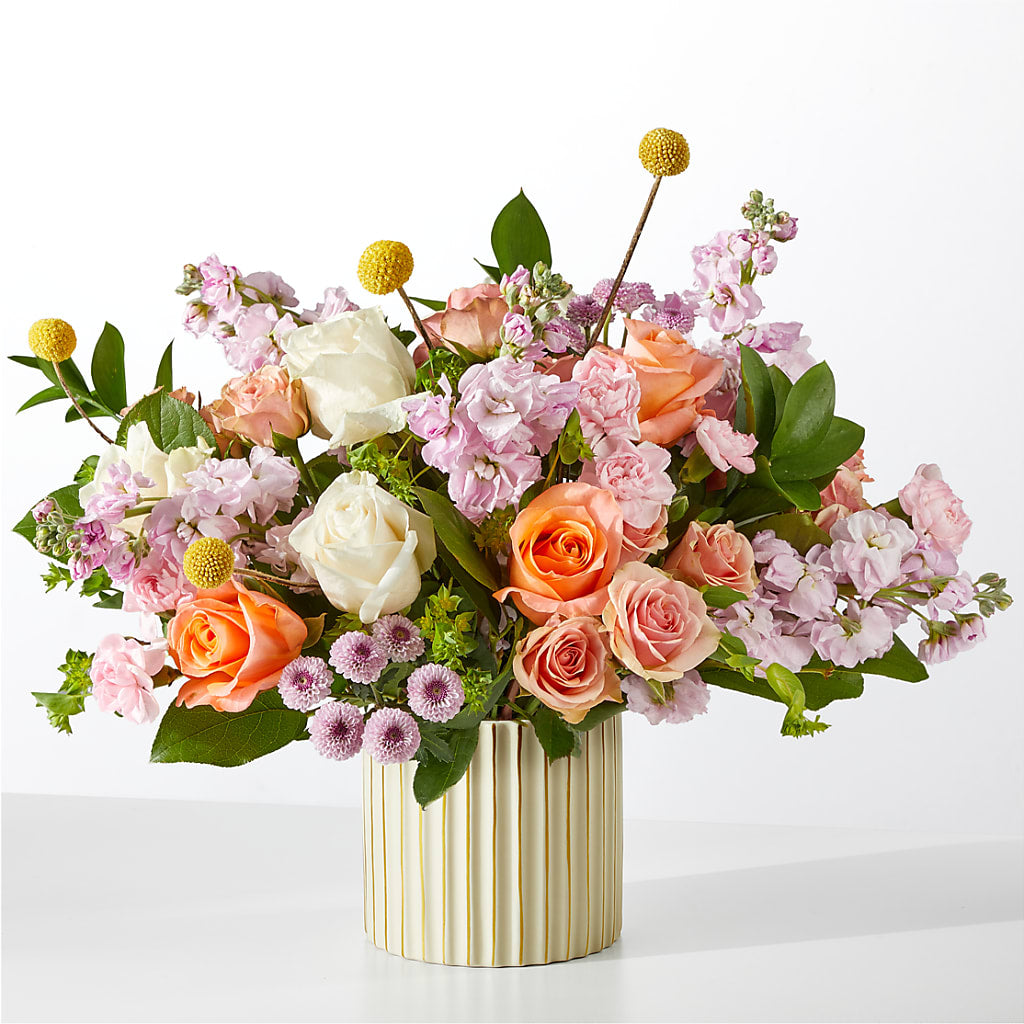French Market Bouquet with Ivory Vase – Lone Oak Gardens, Fairmount IN