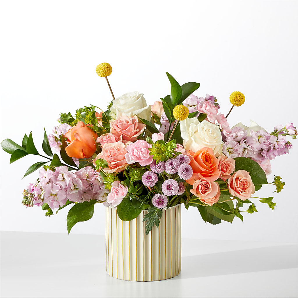 French Market Bouquet with Ivory Vase – Lone Oak Gardens, Fairmount IN
