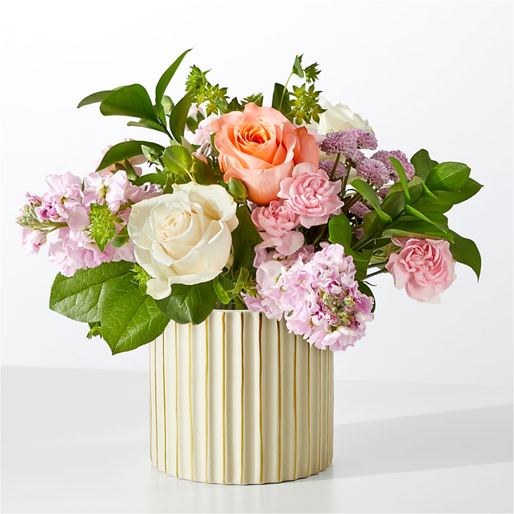 French Market Bouquet with Ivory Vase – Lone Oak Gardens, Fairmount IN
