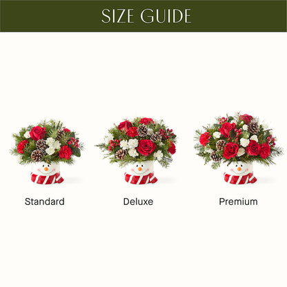 Jolly Snowman Bouquet –  Lone Oak Gardens, Fairmount IN