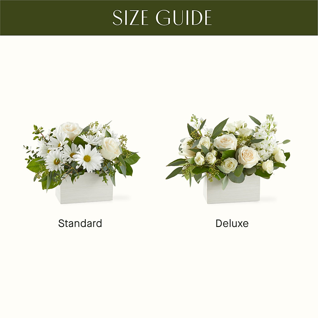 Fresh Linen Box Bouquet –  Lone Oak Gardens, Fairmount IN