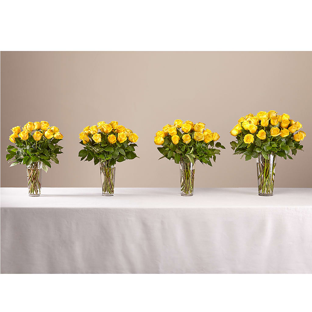 Long Stem Yellow Rose Bouquet –  Lone Oak Gardens, Fairmount IN