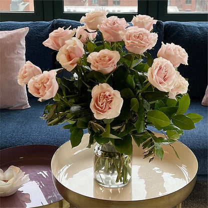 Long Stem Pink Rose Bouquet –  Lone Oak Gardens, Fairmount IN