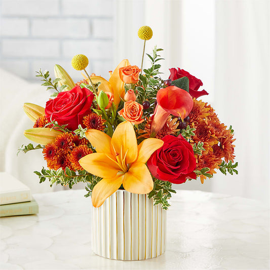 Scarlet Skies Bouquet –  Lone Oak Gardens, Fairmount IN