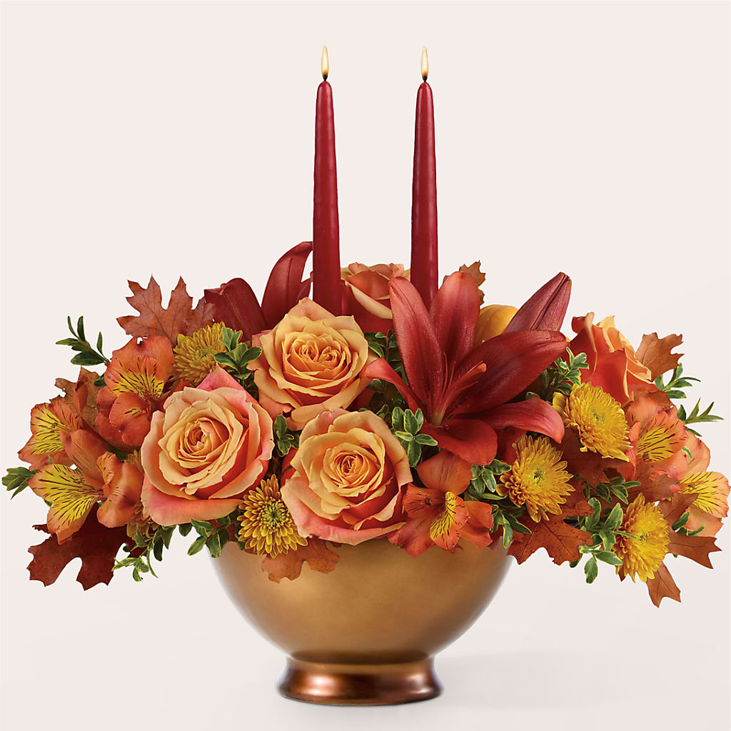 Harvest Table Centerpiece –  Lone Oak Gardens, Fairmount IN
