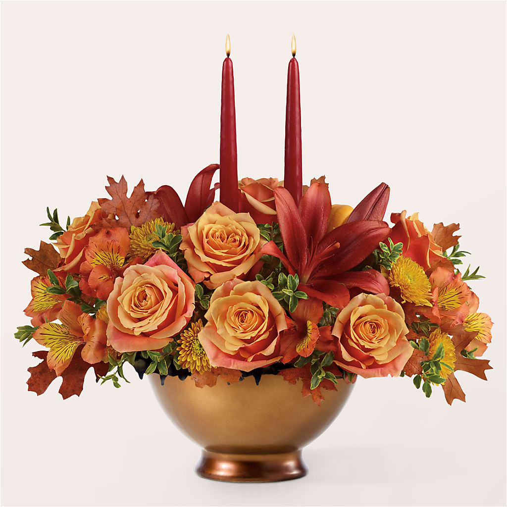 Harvest Table Centerpiece –  Lone Oak Gardens, Fairmount IN