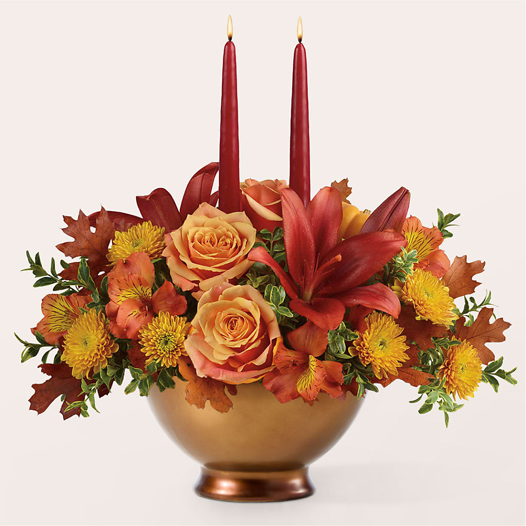 Harvest Table Centerpiece –  Lone Oak Gardens, Fairmount IN