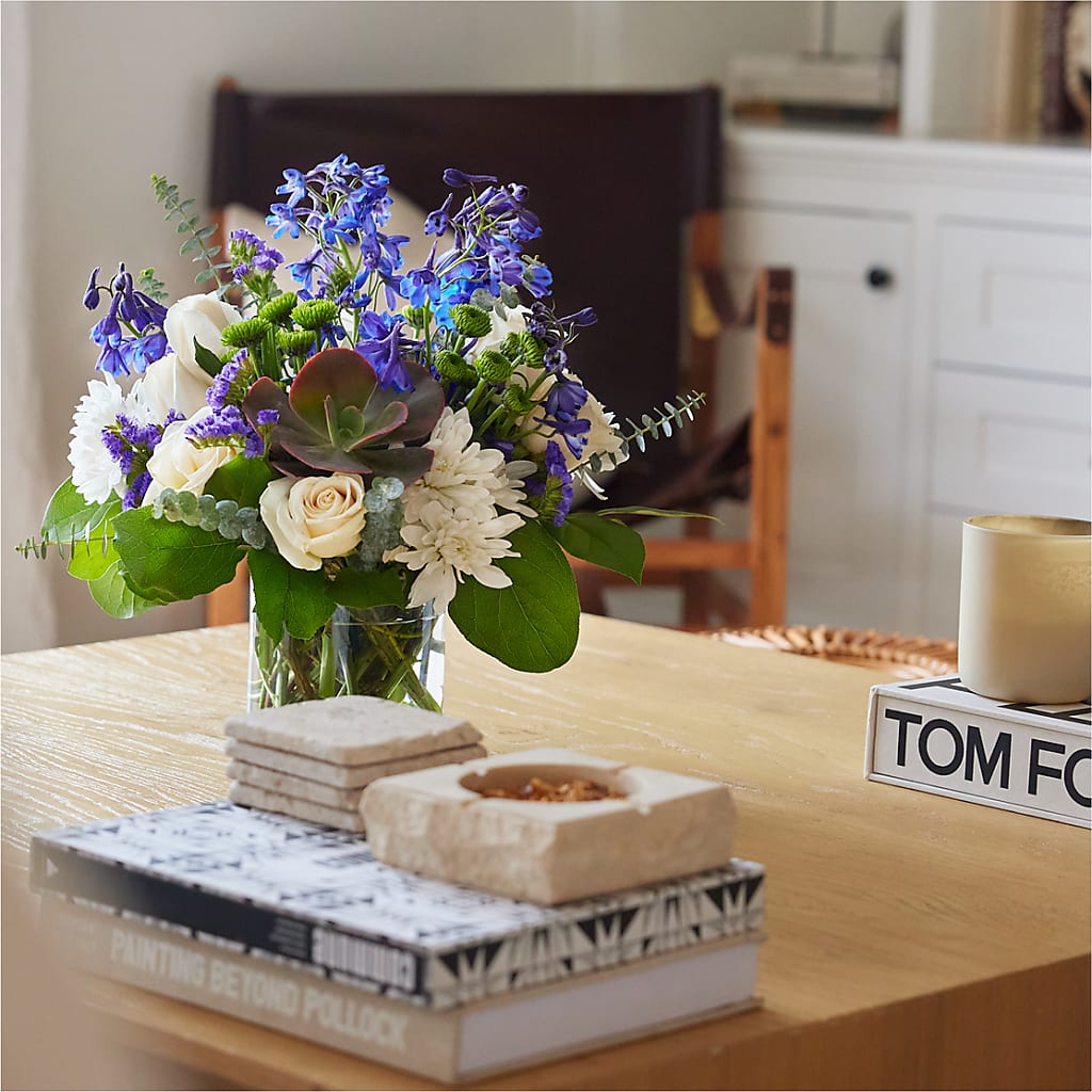 Cerulean Waves Bouquet –  Lone Oak Gardens, Fairmount IN