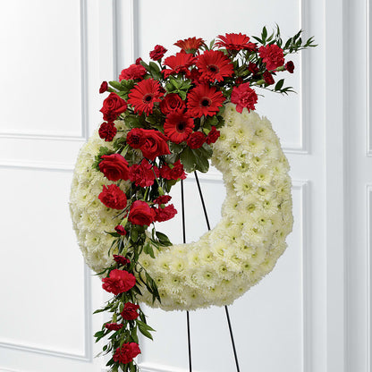 Graceful Tribute Wreath –  Lone Oak Gardens, Fairmount IN