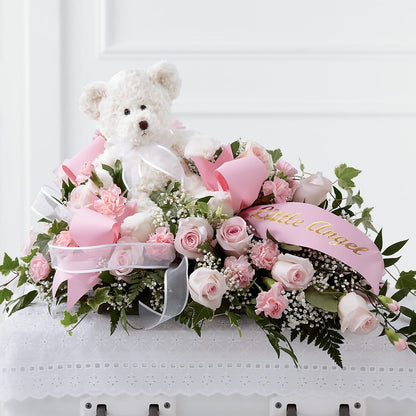 Touch of Sympathy Casket Spray –  Lone Oak Gardens, Fairmount IN
