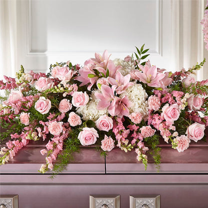 Life & Remembrance Casket Spray –  Lone Oak Gardens, Fairmount IN