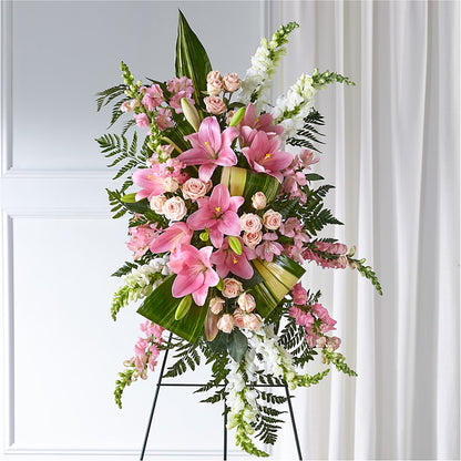 Elegant Embrace Standing Spray –  Lone Oak Gardens, Fairmount IN