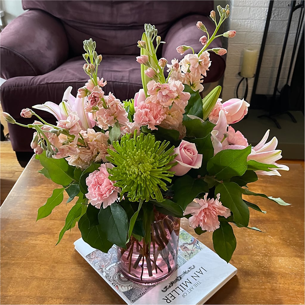 Pretty in Pink Bouquet –  Lone Oak Gardens, Fairmount IN