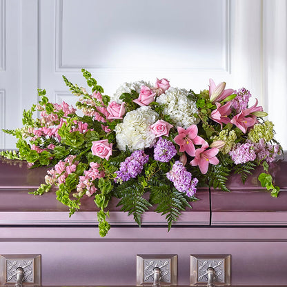 Life's Gratitude Casket Spray –  Lone Oak Gardens, Fairmount IN