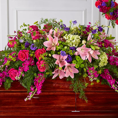 Radiant Tribute Casket Spray –  Lone Oak Gardens, Fairmount IN