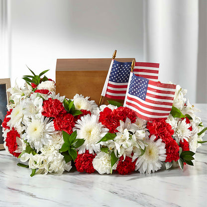 Spirit of Patriotism Cremation Adornment –  Lone Oak Gardens, Fairmount IN