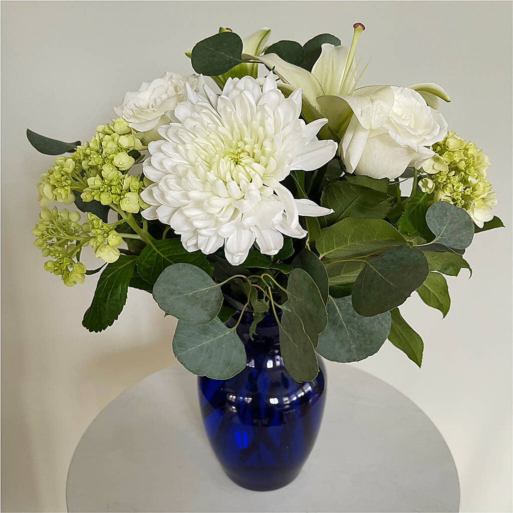Snowy Dreams Bouquet –  Lone Oak Gardens, Fairmount IN