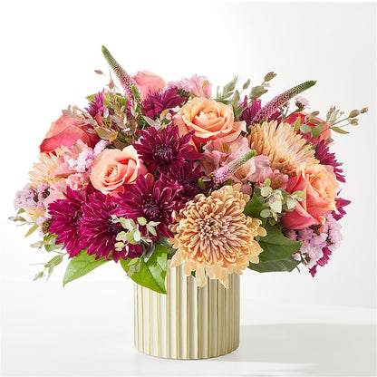 Berry Cobbler Bouquet with Ivory Vase –  Lone Oak Gardens, Fairmount IN