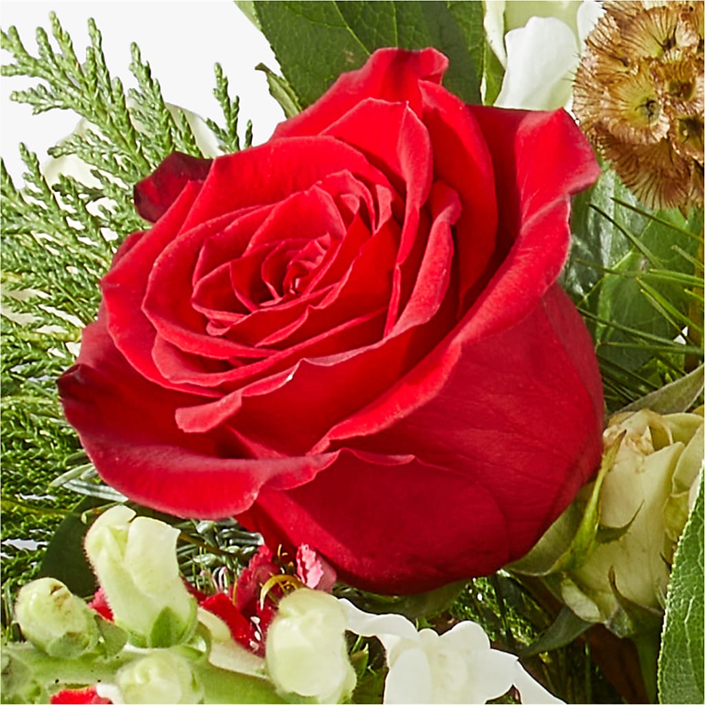 Deck the Halls Bouquet –  Lone Oak Gardens, Fairmount IN