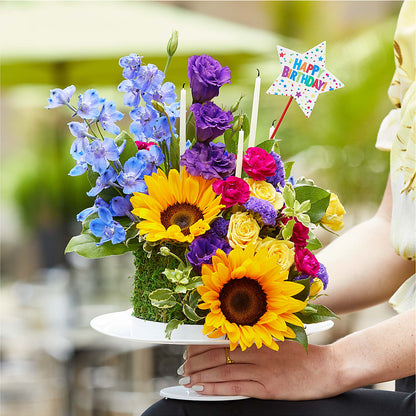 Star of the Day Floral Cake –  Lone Oak Gardens, Fairmount IN