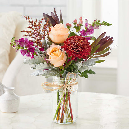 Moody Hues Bouquet –  Lone Oak Gardens, Fairmount IN