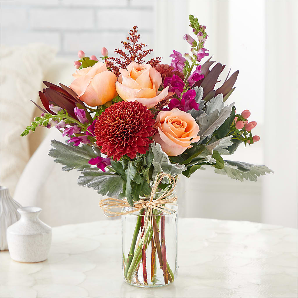 Moody Hues Bouquet –  Lone Oak Gardens, Fairmount IN