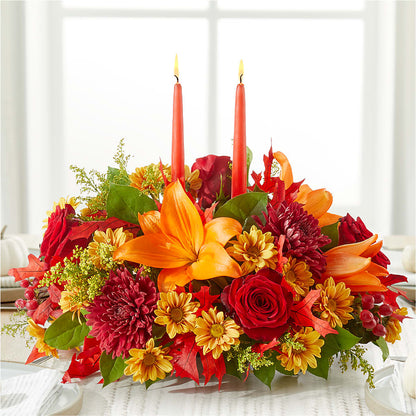 Autumn's Embrace Centerpiece –  Lone Oak Gardens, Fairmount IN