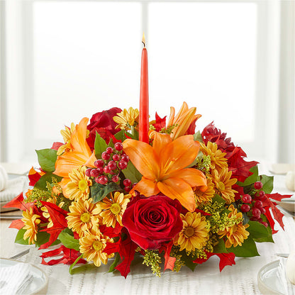 Autumn's Embrace Centerpiece –  Lone Oak Gardens, Fairmount IN