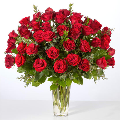 Forever Yours Fifty Stem Red Rose Bouquet –  Lone Oak Gardens, Fairmount IN